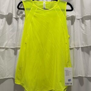 Lululemon Sculpt Tank in Neon Yellow Size 12